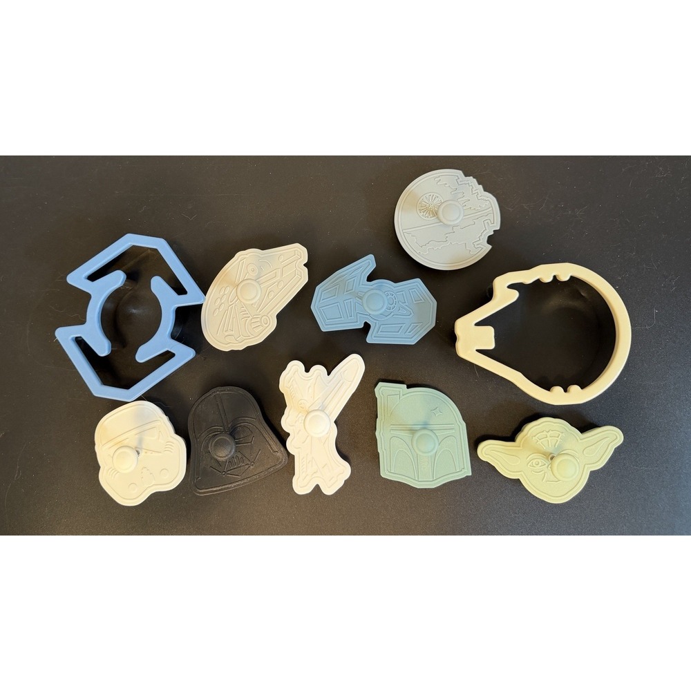 10 Star Wars Cookie Cutters Darth Vader Boba Fett Death Star X-Wing & More